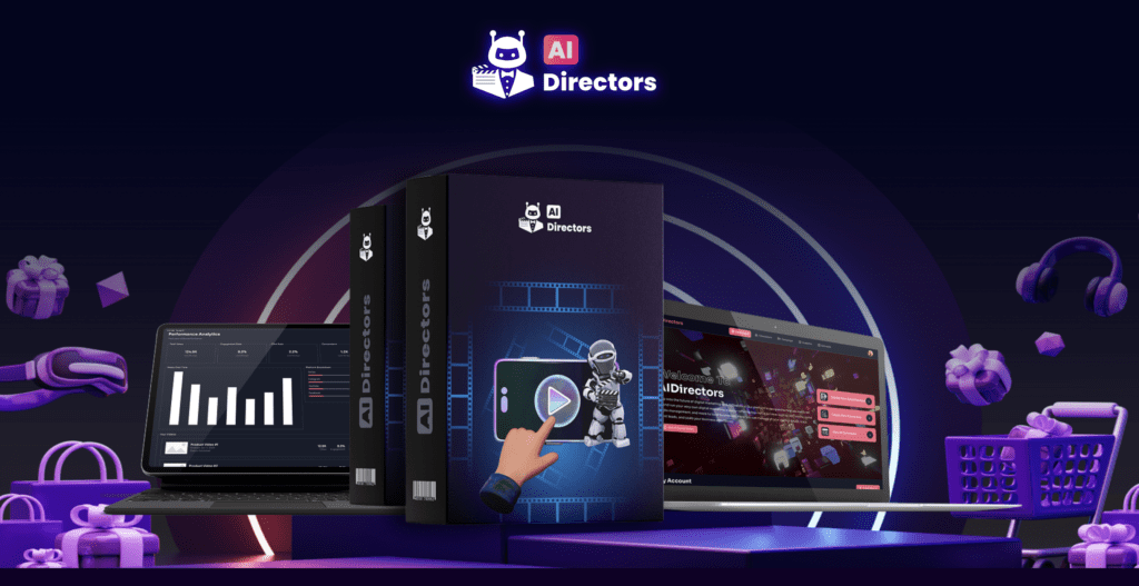 AIDirectors AI UGC video creator dashboard showing realistic spokesperson product review video generation for affiliate marketing and e-commerce businesses