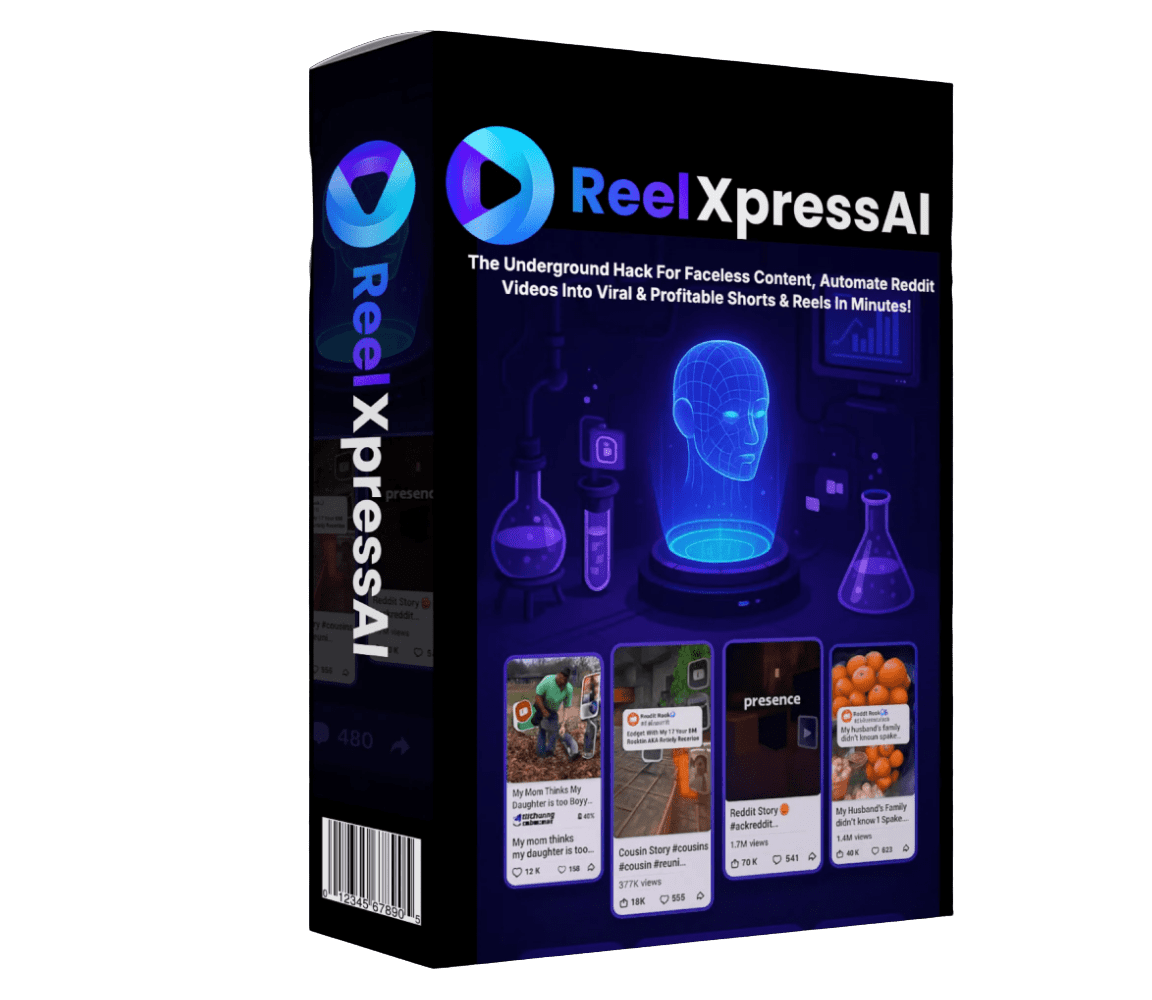 "ReelXpressAI Reddit to Reels AI software turning Reddit stories into faceless Instagram Reels and YouTube Shorts"